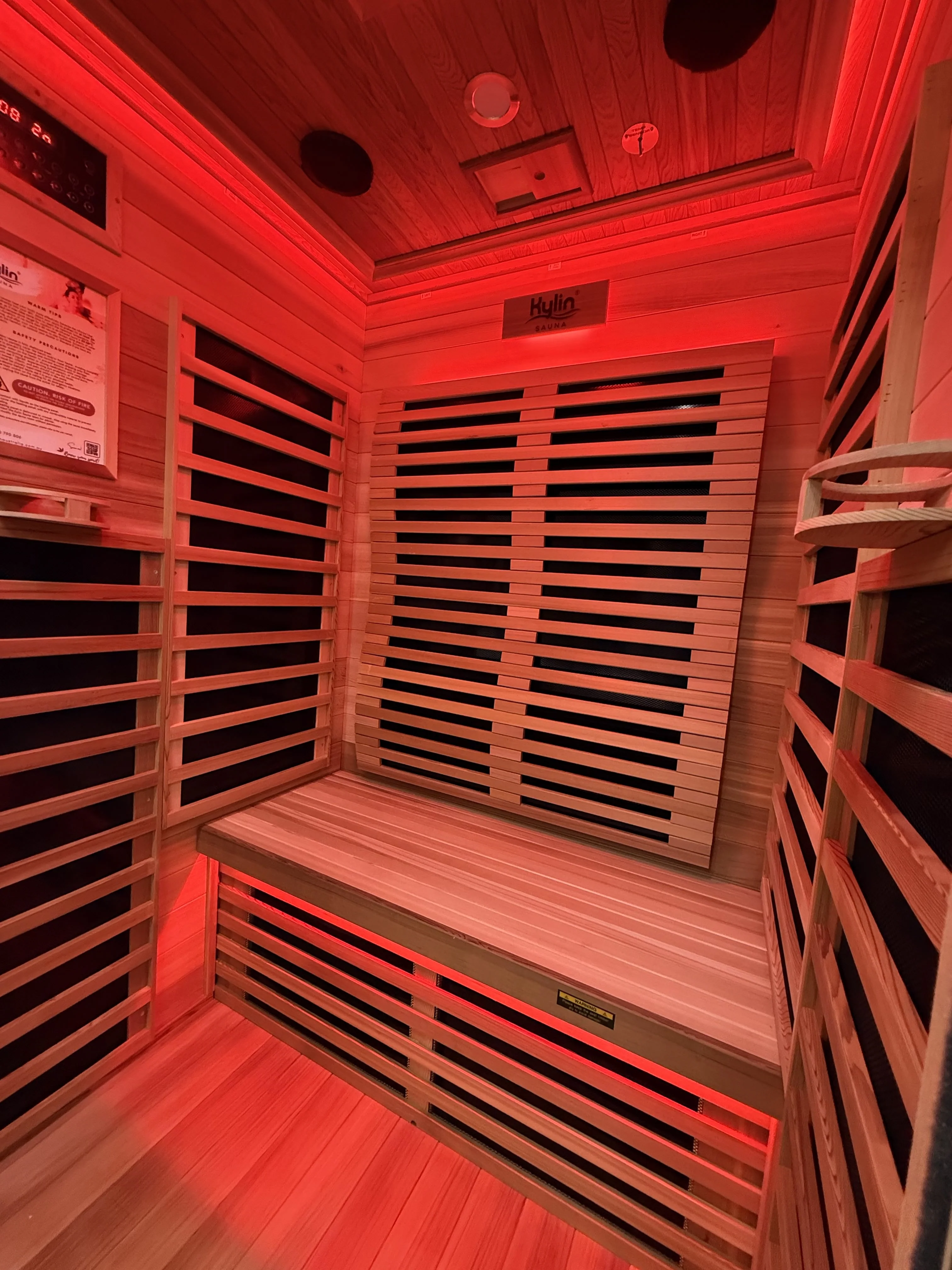 Elite - Kylin Low EMF Premium Cedar Infrared Sauna Room 2 Person - H6202-C - Image 14