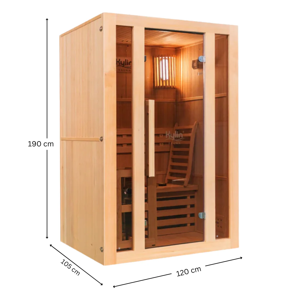 Kylin Traditional Indoor Steam Sauna Room 1 Person QD-EA2 - Image 3