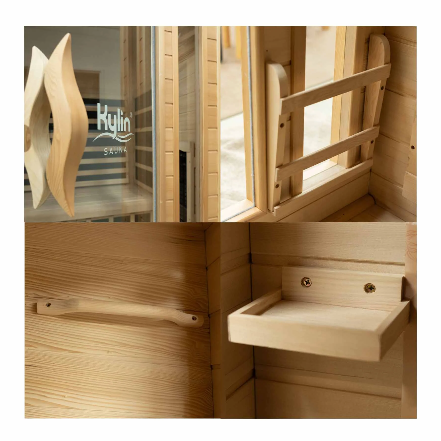 Kylin Low EMF Premium Carbon Far Infrared Sauna 2 people - K8202 - Image 10