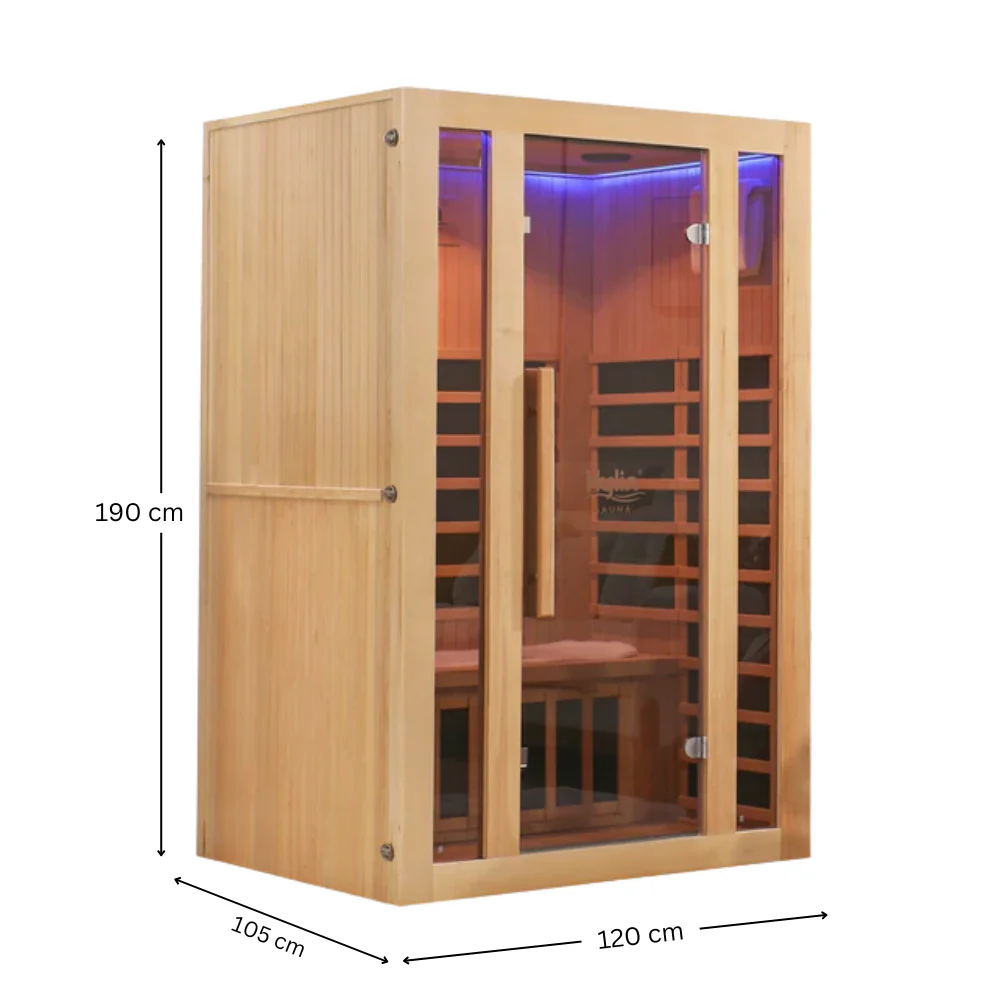 Kylin Low EMF Carbon Infrared Sauna Room 2 Person QD-D2 - Image 4