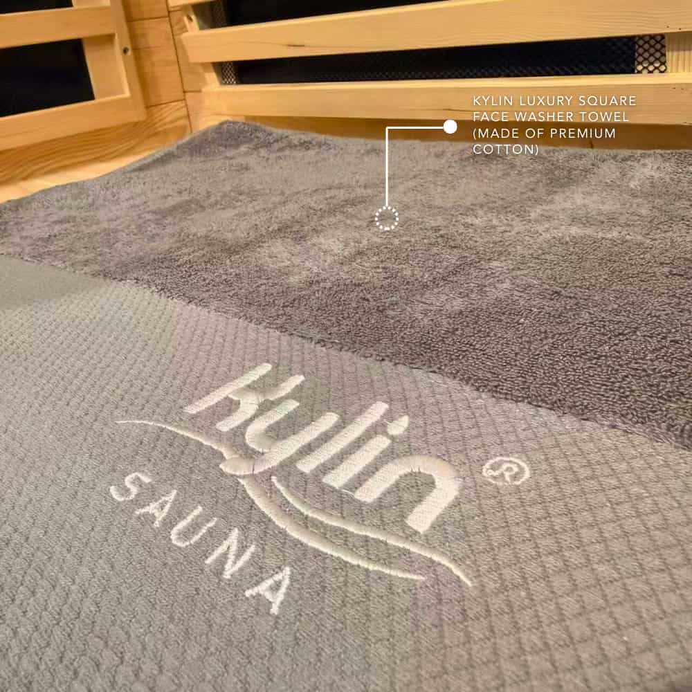 Kylin Luxury Cotton Bath Shower Towel 140*70cm (Grey) - Image 4