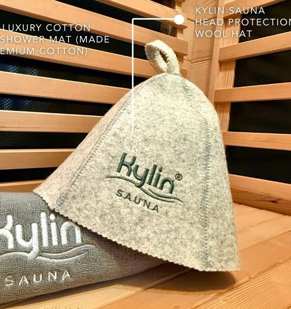 Kylin Sauna Head Protection Wool Hat - Image 3
