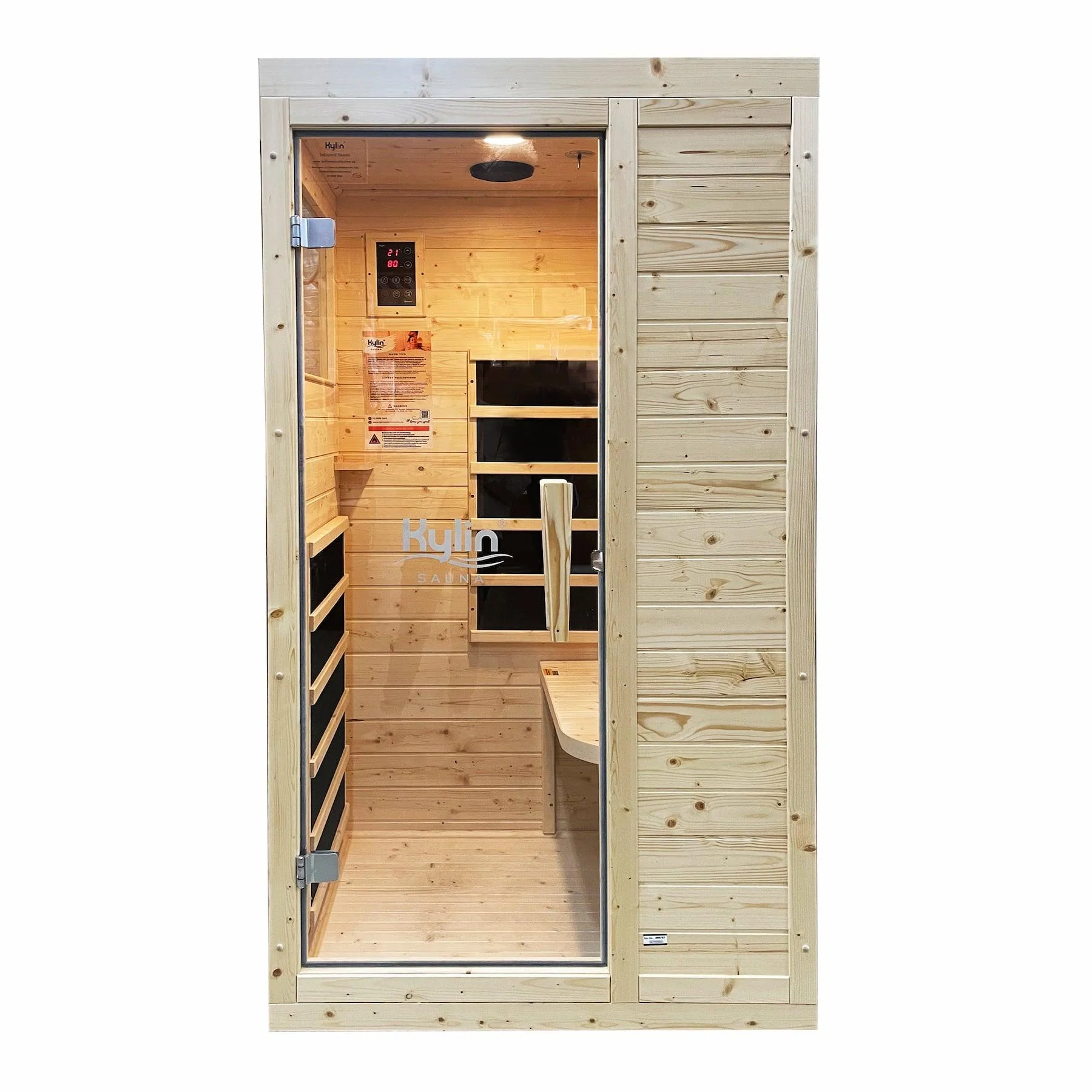 Kylin Nordic Spruce Carbon Infrared Sauna 1 Person KY-1E5 - Image 5