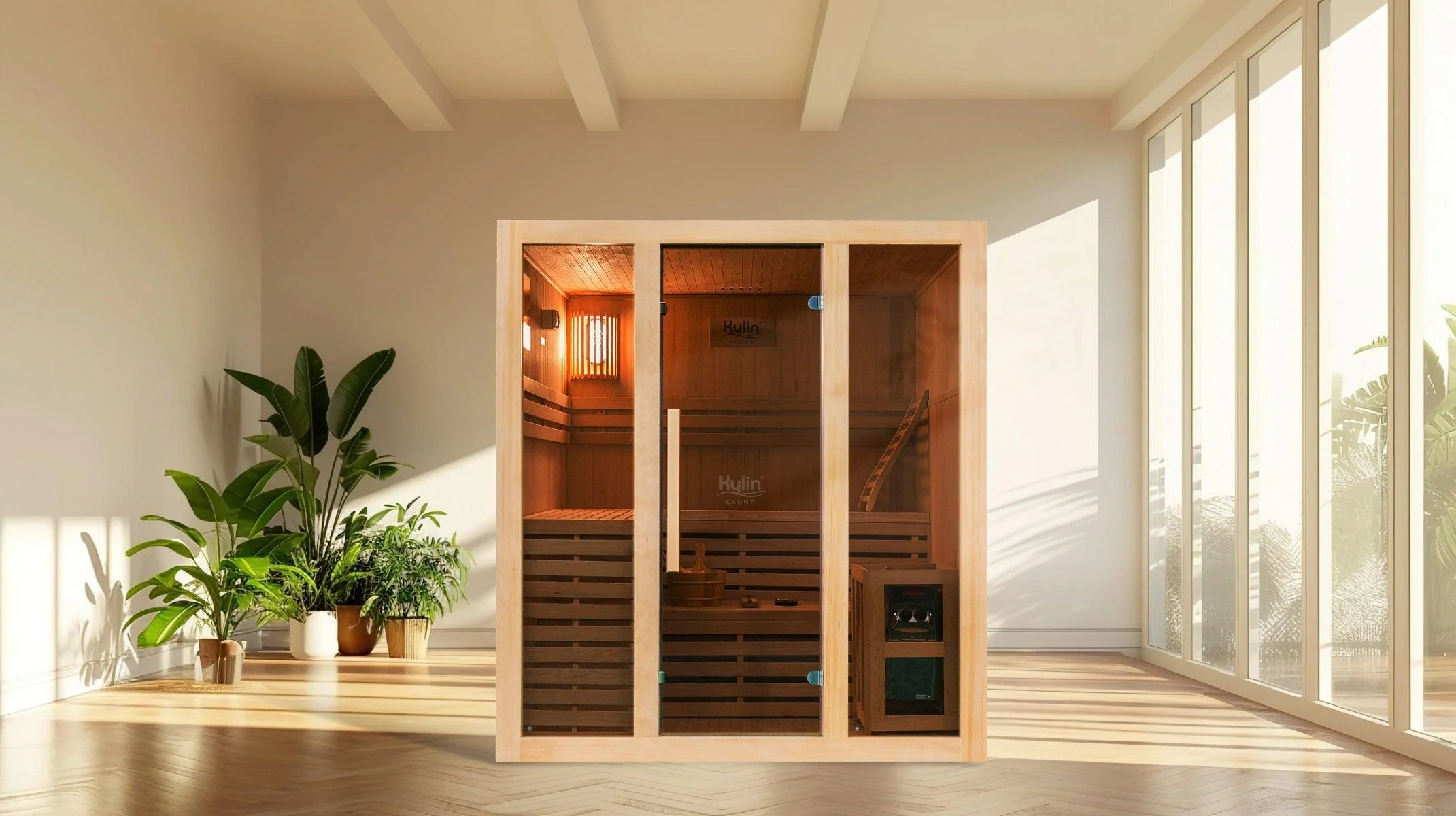 Kylin Traditional Indoor Steam Sauna Room 4 Person QD-EA4 - Image 13